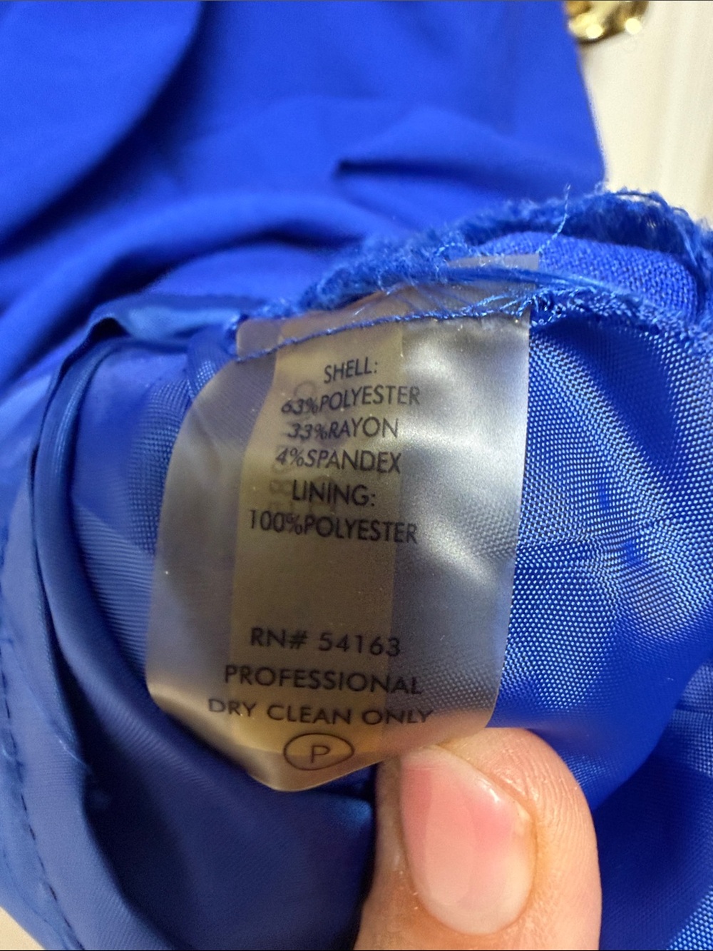 Calvin Klein Wear it to Work Dress Cobalt Blue Sheath Dress - Picture 5 of 9